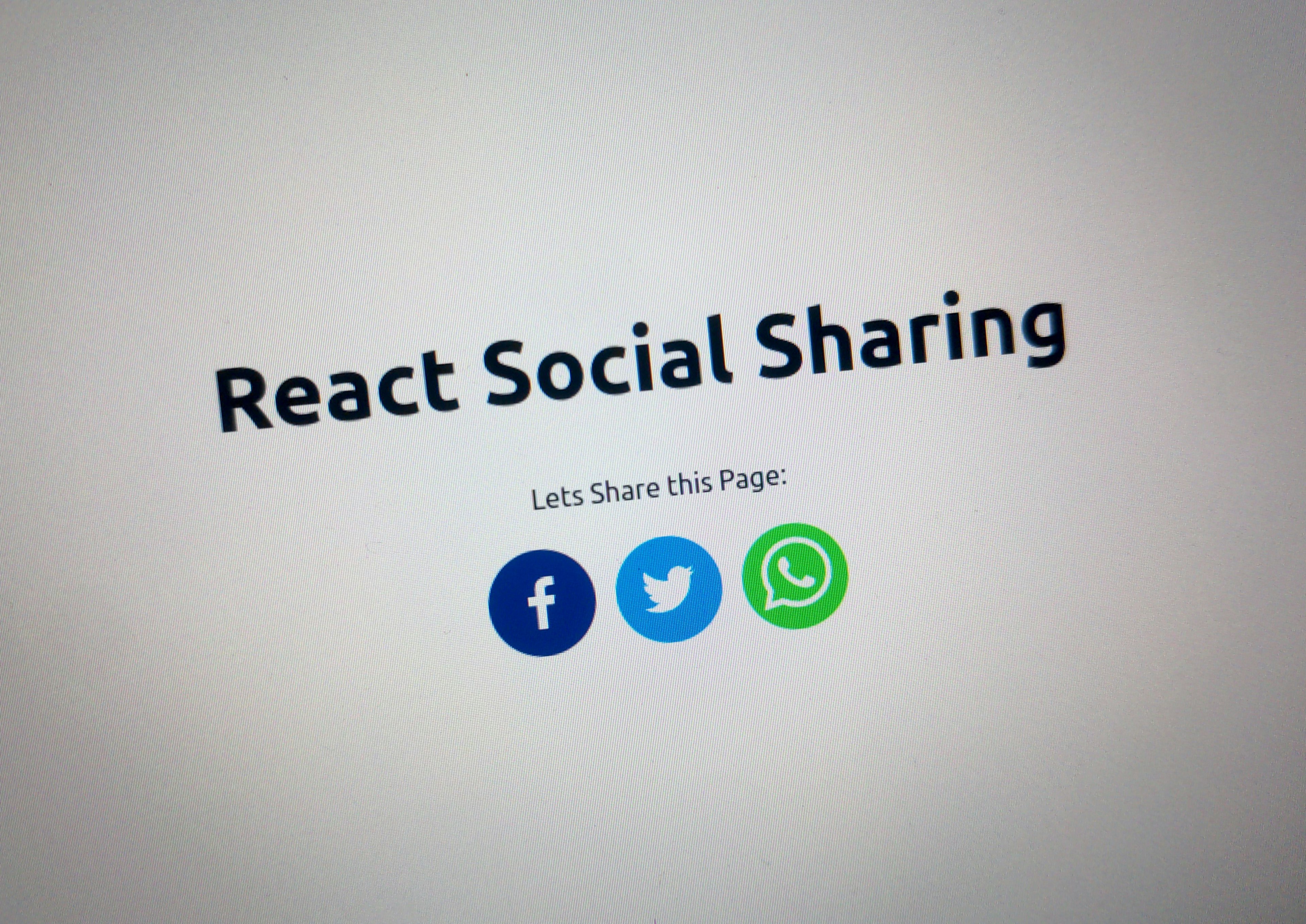 React Social Sharing Title Image
